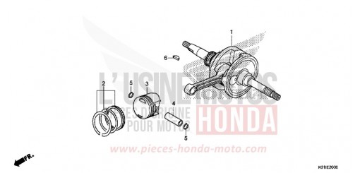 VILEBREQUIN/PISTON SH125ADE de 2014